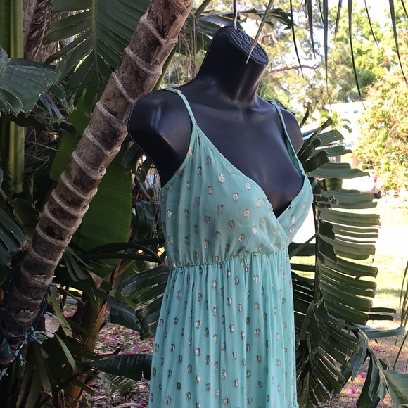 En crème Polkadot chiffon tiered dress - Picture 5 of 12